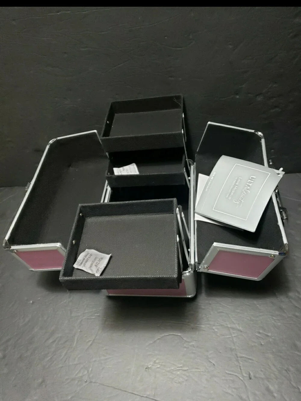 NEW W/DEFECTS! ULTA BEAUTY *Love* Make Up Travel Box (EMPTY)